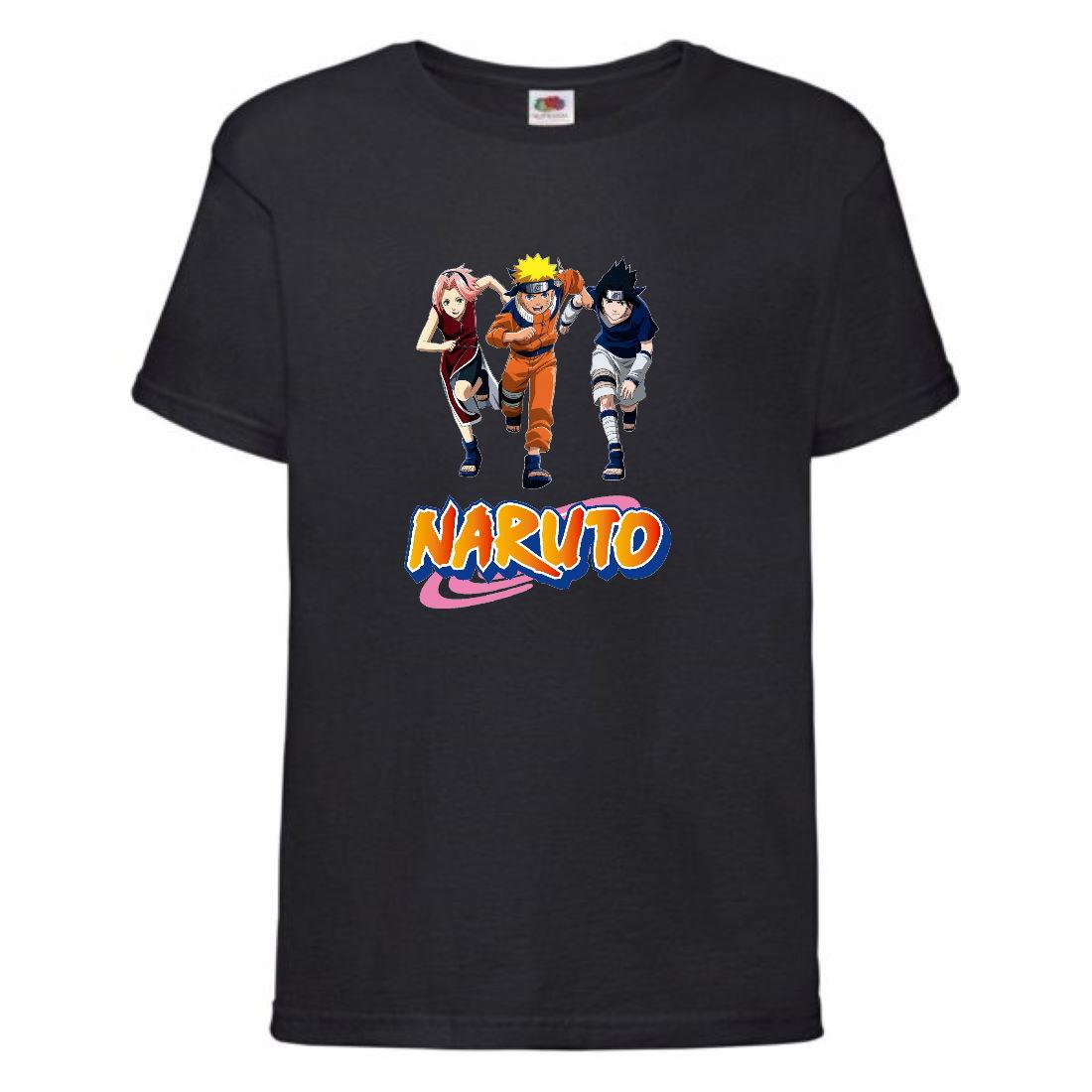 Футболка Naruto (Naruto - 0041) чорна 104-116-128-140-152-164 розмір