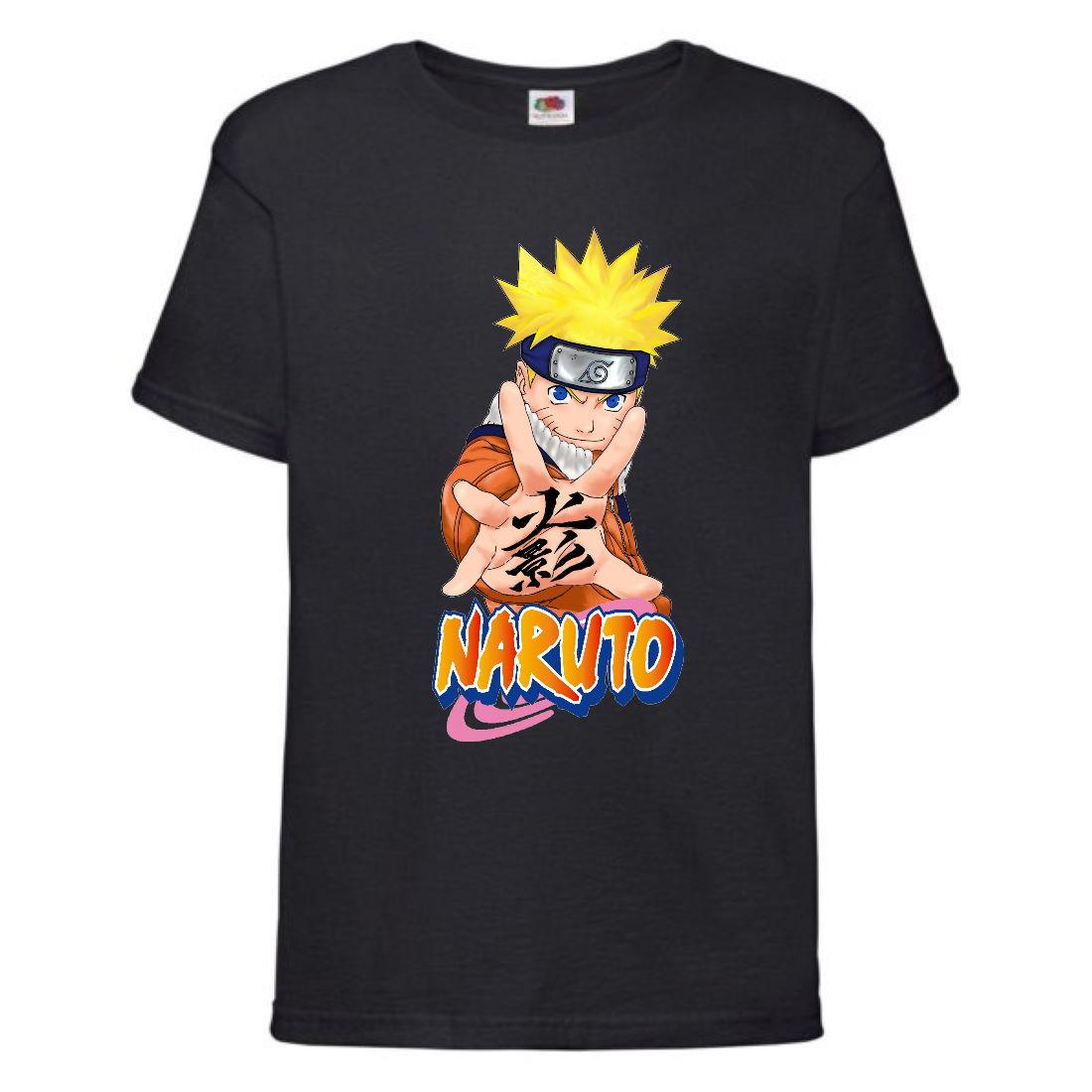 Футболка Naruto (Naruto - 0048) чорна 104-116-128-140-152-164 розмір