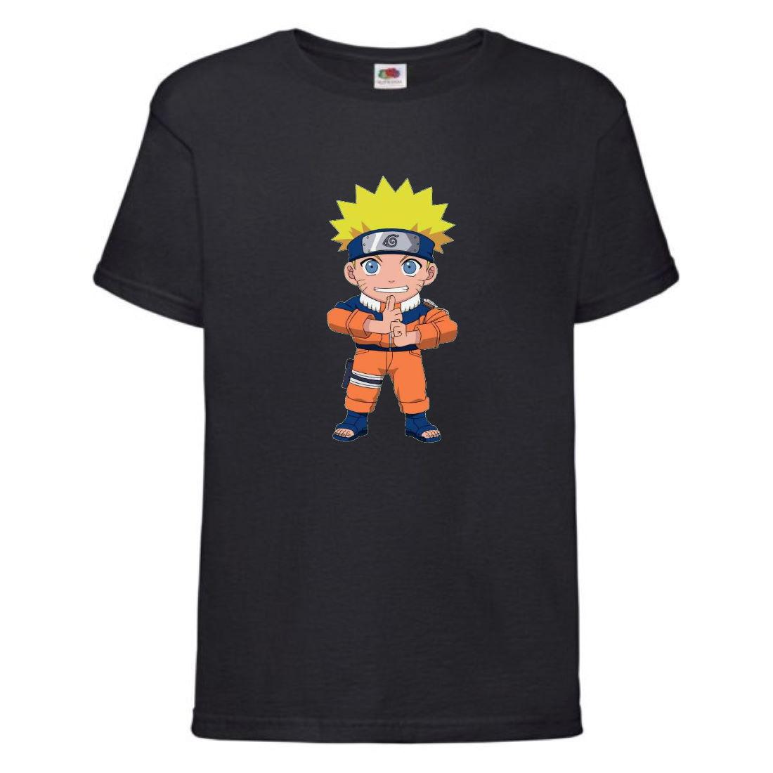 Футболка Naruto (Naruto - 0060) чорна 104-116-128-140-152-164 розмір