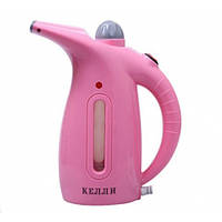 Ручной вертикальный отпариватель KELLI KL-317 пароочиститель для одежды 1500 Вт Розовый
