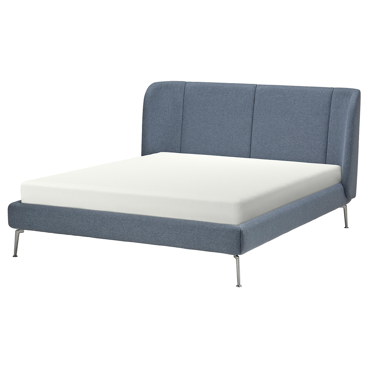 IKEA TUFJORD Каркас ліжка з оббивкою, Gunnared синій (004.464.02)