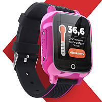 JETIX T-Watch Детские умные смарт часы с термометом для тела GPS трекером (Pink)