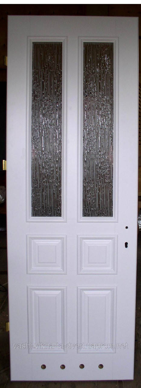Двері білі соснові шпоновані дубом - фото 2 - id-p191262259