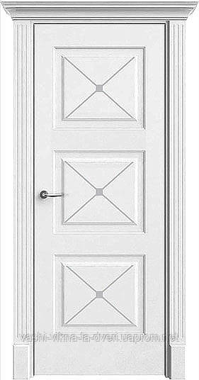 Двері білі соснові шпоновані дубом - фото 3 - id-p191262259