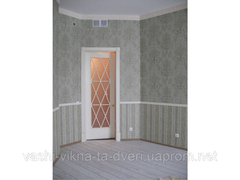 Двері білі соснові шпоновані дубом - фото 5 - id-p191262259