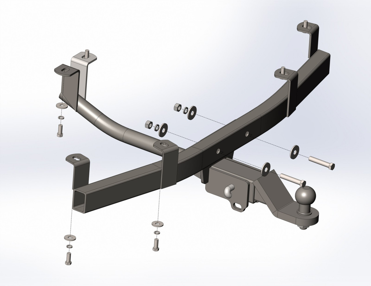 Фаркоп - Niva Chevrolet Позашляховик (2002-2009) вставка під квадрат