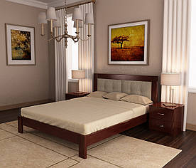 Двоспальне ліжко Неаполь з дерева Вільхи 180х200
