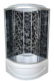 Душовий бокс TKF90 Чорна павутина BG 90x90x213