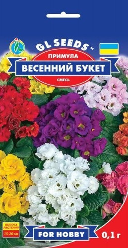 Насіння квітів Примула весняний букет 0,1 г, GL SEEDS