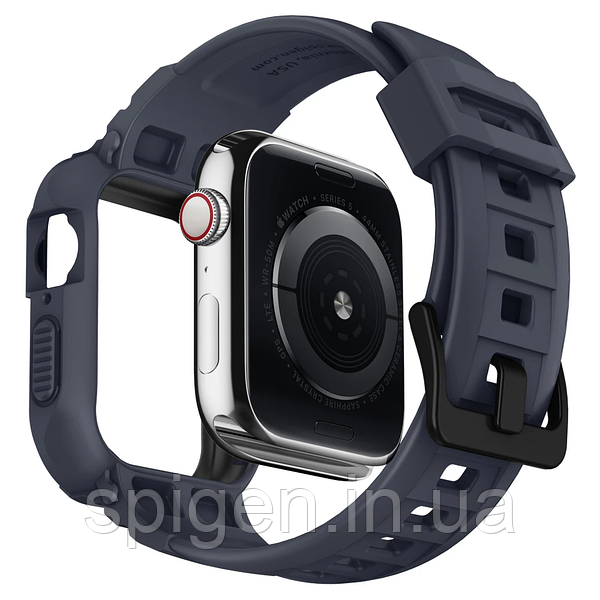 Spigen Apple Watch SE 6 5 4 44mm Rugged Armor Pro 2 in 1 Charcoal Gray