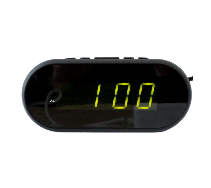 Настільний годинник з підсвічуванням VST 712, USB / ААА, чорні (SHiz12433)