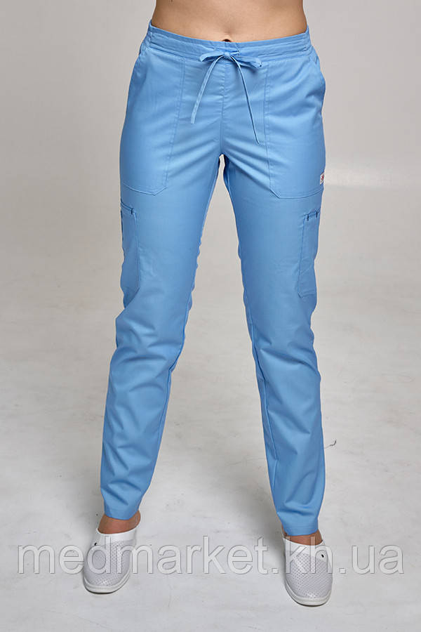 Брюки медичні Вірджинія ELIT COTTON Блакитний