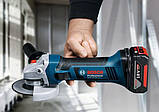 Акумуляторна кутова шліфувальна машина Bosch GWS 18-125 V-LI Professional (060193A30B), фото 3