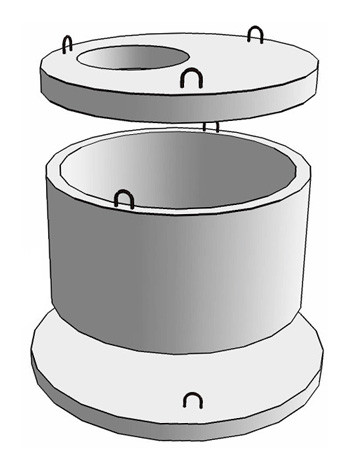 Железобетонная крышка для колодца ПП 10-2 - фото 2 - id-p1336849214
