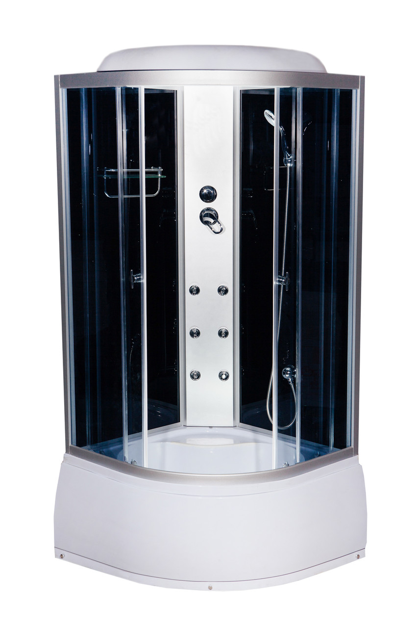 Душовий бокс VIVIA ECO 96 CH 100х100х215 глибокий піддон