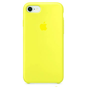 Чохол Silicone case для IPhone 7 (010) Flash лимонний