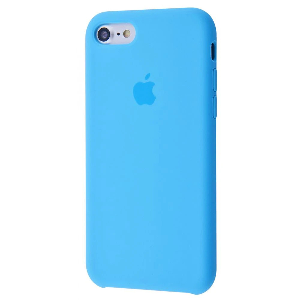 Чохол Silicone case для IPhone 8 Blue синій