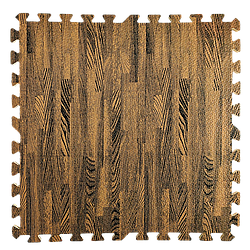 М'яка підлога пазл килимок темне Дерево 600*600*10 мм EVA панелі-пазли модульне підлогове покриття (МР6)