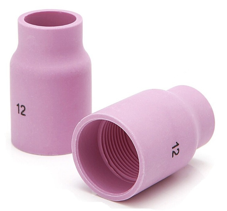 Сопло керамічне №12 Ø19.5х48мм 53N87 до ТІГ Пальників TIG 9 TIG 17 TIG 18 TIG 20 TIG 26 пакування 10 шт., фото 1