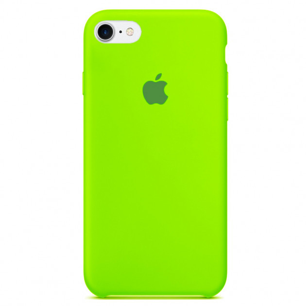 Чохол Silicone case для IPhone 8 Party Green яскраво-зелений