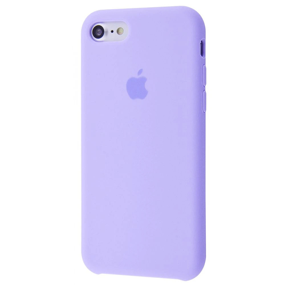 Чохол Silicone case для IPhone 7 Lilac блакитний