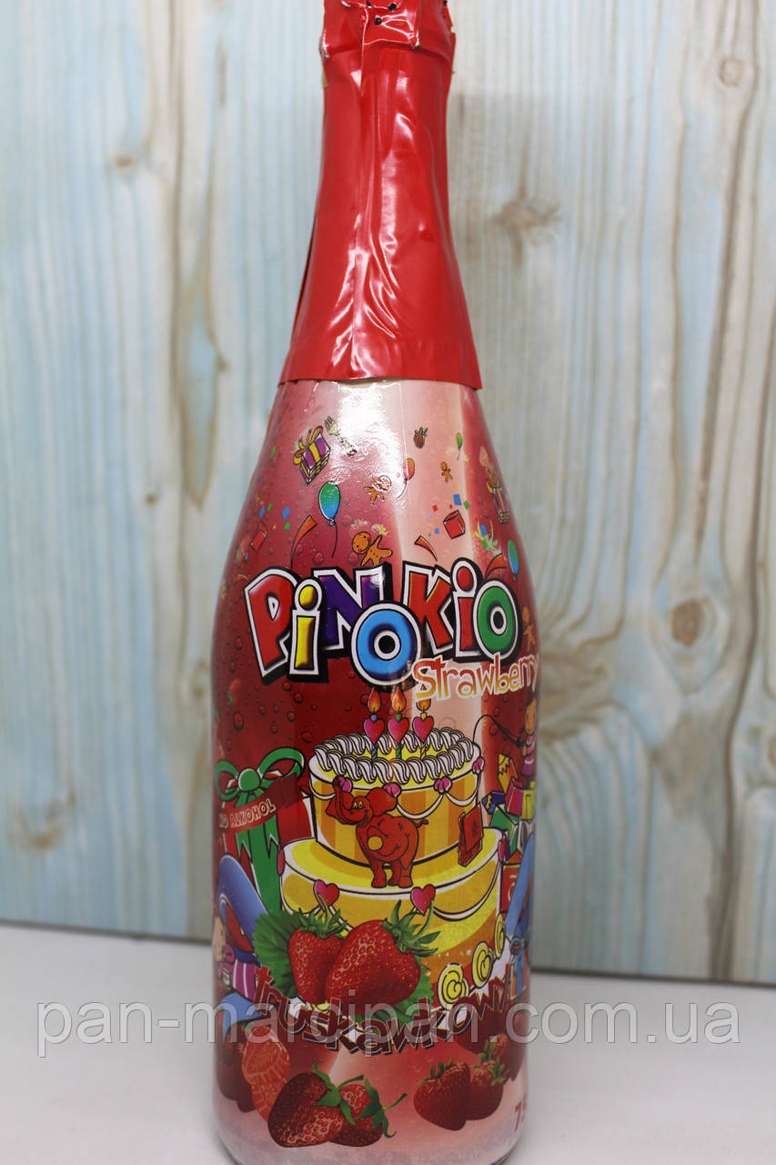 Напій газований Pinokio полуниця 750ml, фото 1