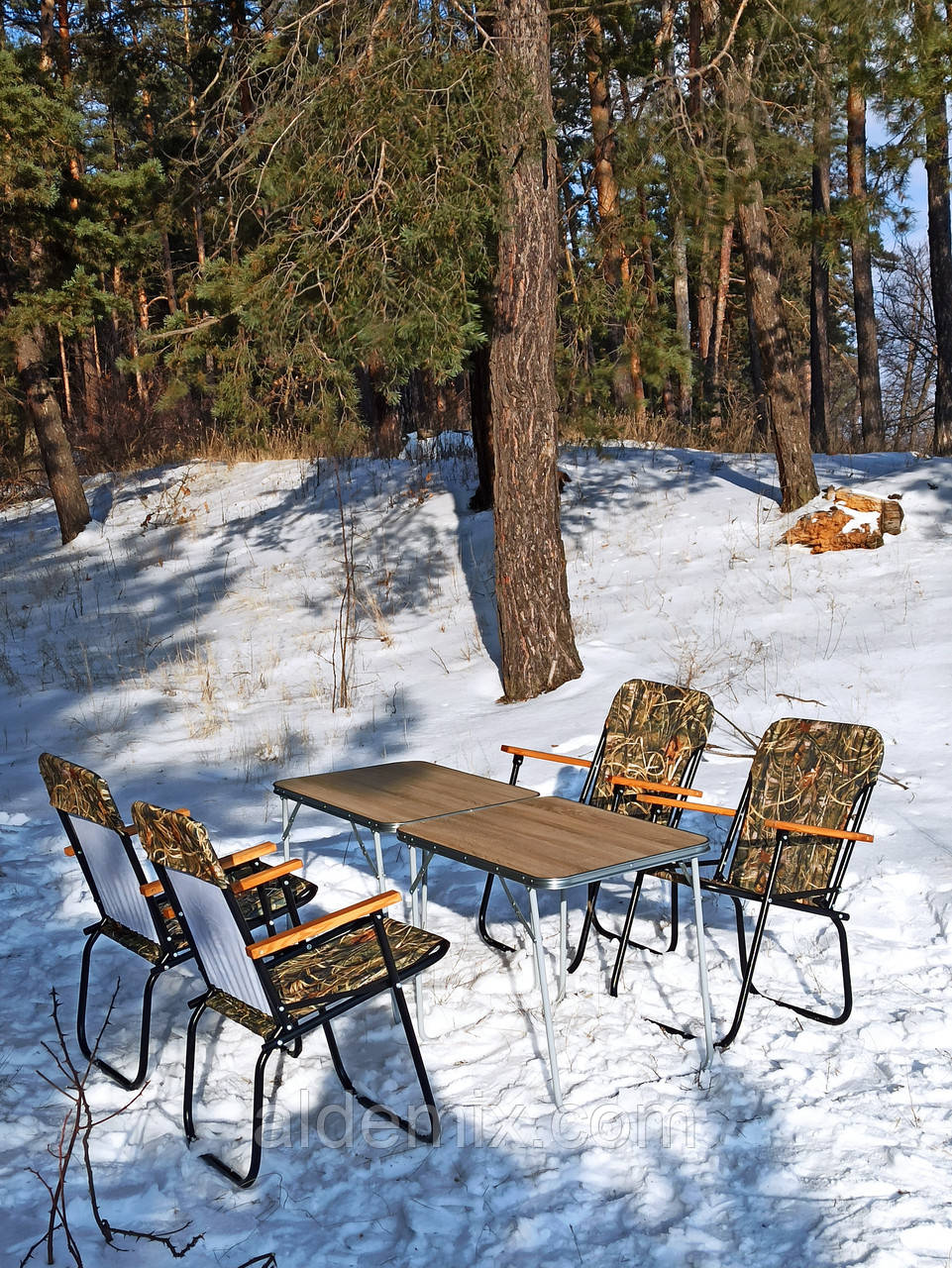 Розкладні крісла та столи для відпочинку на природі "Патріот О2+4" (2 столи +4 крісла), фото 1