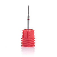 Фреза алмазна Nail Drill для оброблення кутикули "Кулька" — 244 016R діаметр 1,6 мм (червона насічка)