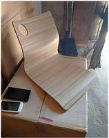 Стілець Хорека-WB фанера на металевих ногах, колір бук натуральний, стільці для HoReCa, фото 2