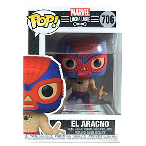 Колекційна фігурка FunkoPOP! Bobble: Marvel: Luchadores: Spider:Man