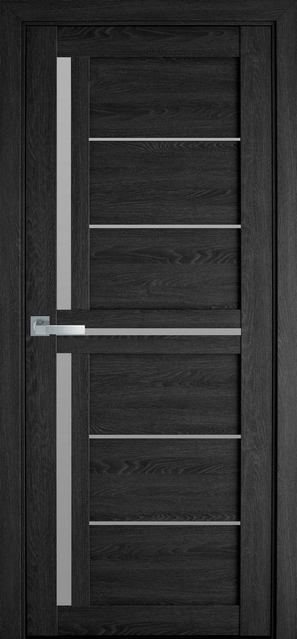 Двері міжкімнатні Діана ПВХ Ультра зі склом сатин
