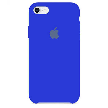 Чохол Silicone case для IPhone 7 Shiny Blue електрик