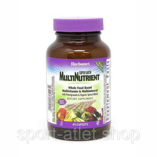 Вітаміни та мінерали Bluebonnet Super Earth MultiNutrient iron free, 45 каплет