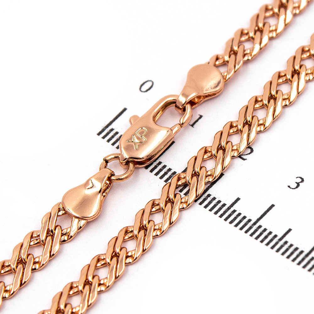 Ланцюжок Xuping "подвійні ромби" 0,5/45 см позолота 624304, фото 1