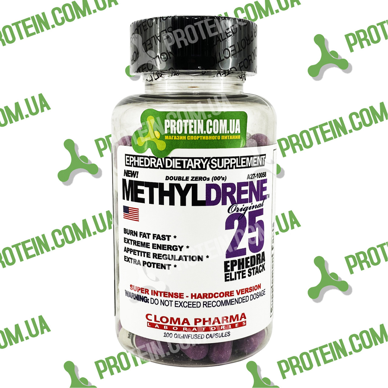 Жироспалювач USA ORIGINAL!!! Cloma Pharma CPh Methyldrene Elite Stack 100 капс