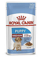 Royal Canin Medium Puppy (Роял Канин Медиум Паппи) влажный корм для щенков средних пород 2-10 мес. 140г х 12шт