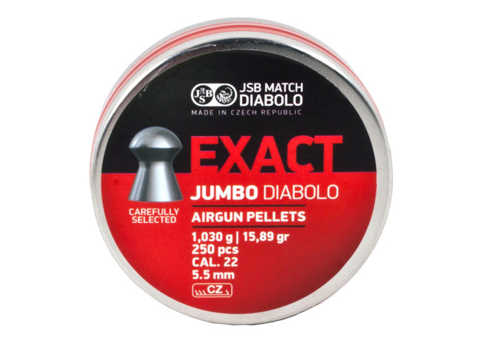 Кулі пневматичні JSB Diabolo Exact Jumbo, 250 шт./пач., 1,03 г, 5,52 мм, фото 1