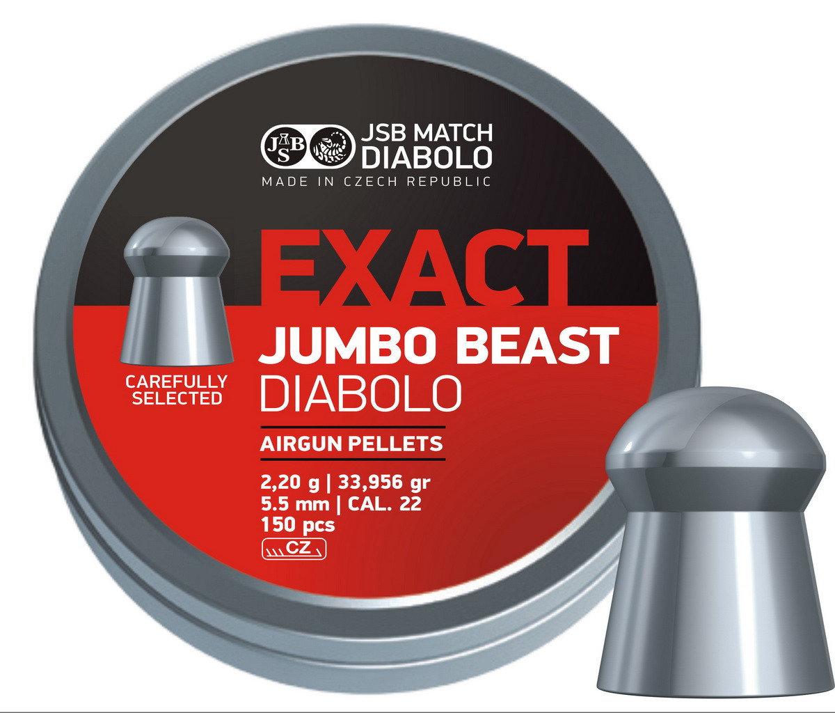 Кулі пневматичні JSB Exact Jumbo RS, 250 шт./пач., 0,87 г, 5,52 мм