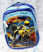 Рюкзак шкільний з мотоциклом CM-1614 для хлопчика