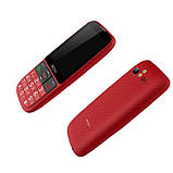 Телефон кнопковий для літніх людей з великим екраном бабушкофон на 2 сім карти Nomi i281+ червоний, фото 3
