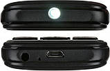 Гучний телефон мобільний кнопочний для літніх людей на 2 сім карти 2E S180 чорний, фото 6