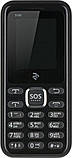 Мобільний Телефон кнопковий для літніх людей на 2 сім карти з доброю гучністю 2E S180 синій, фото 4