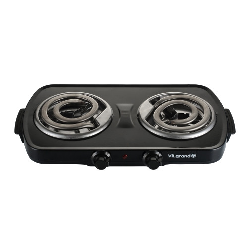 Плита настільна ViLgrand VHP-142D black 1000 Вт 2 конфорки