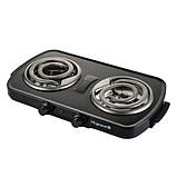 Плита настільна ViLgrand VHP-142D black 1000 Вт 2 конфорки, фото 5