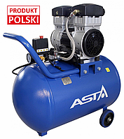 Безмасляний компресор поршневий 72l, 1500W ASTA A-ACOM72L