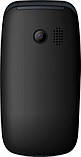 Телефон мобільний кнопковий розкладачка бабушкофон гучний з підставкою для зарядки Maxcom MM817 чорний, фото 6