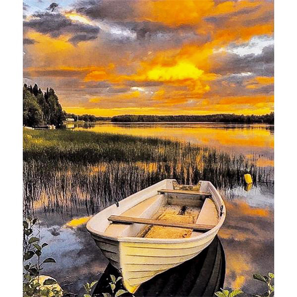Картина за номерами 40х50 см DIY Човен на озері (FX 30372)