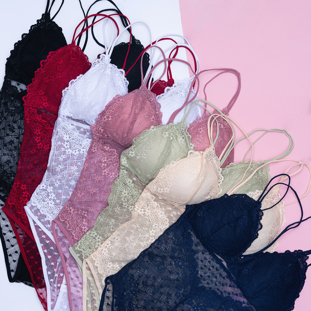 Боді мереживне, RUMU, на вузьких здвоєних бретелях, фото 1