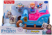 Ігровий набір Fisher-Price Disney Frozen Kristoff's Sleigh by Little People Сани Крістофа (GGV30)