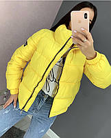Трендова жіноча дута куртка на силіконі у кольорах (Норма), фото 8